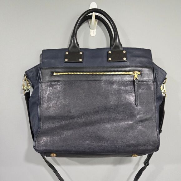 🐢 Rag & Bone Pilot Bag Large Black and Navy - Picture 16 of 17